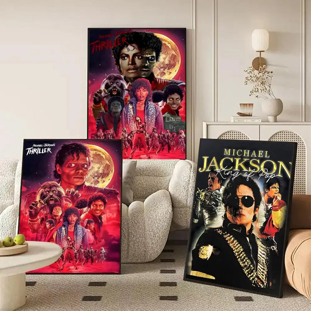 Michael Jackson Removable Wall Poster Sticker | HD Music Art Decal Wall Art Poster Axl