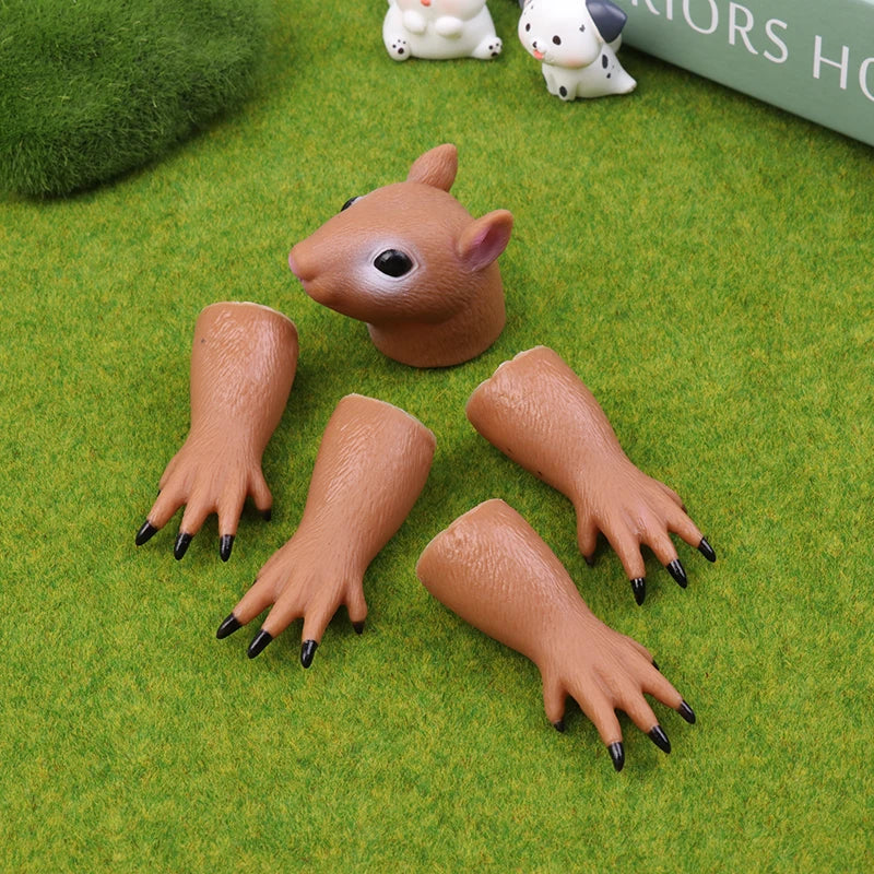 Squirrel Finger Hand Puppet – Kids Party Cosplay Novelty Toy Finger Puppet Toy Axl