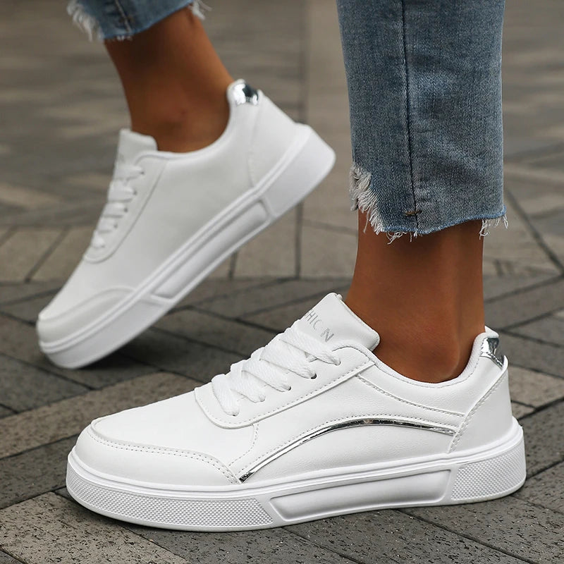 AZGB Women's Black Low Top Sneakers – Lace-Up Casual Shoes Women's Sneakers Axl