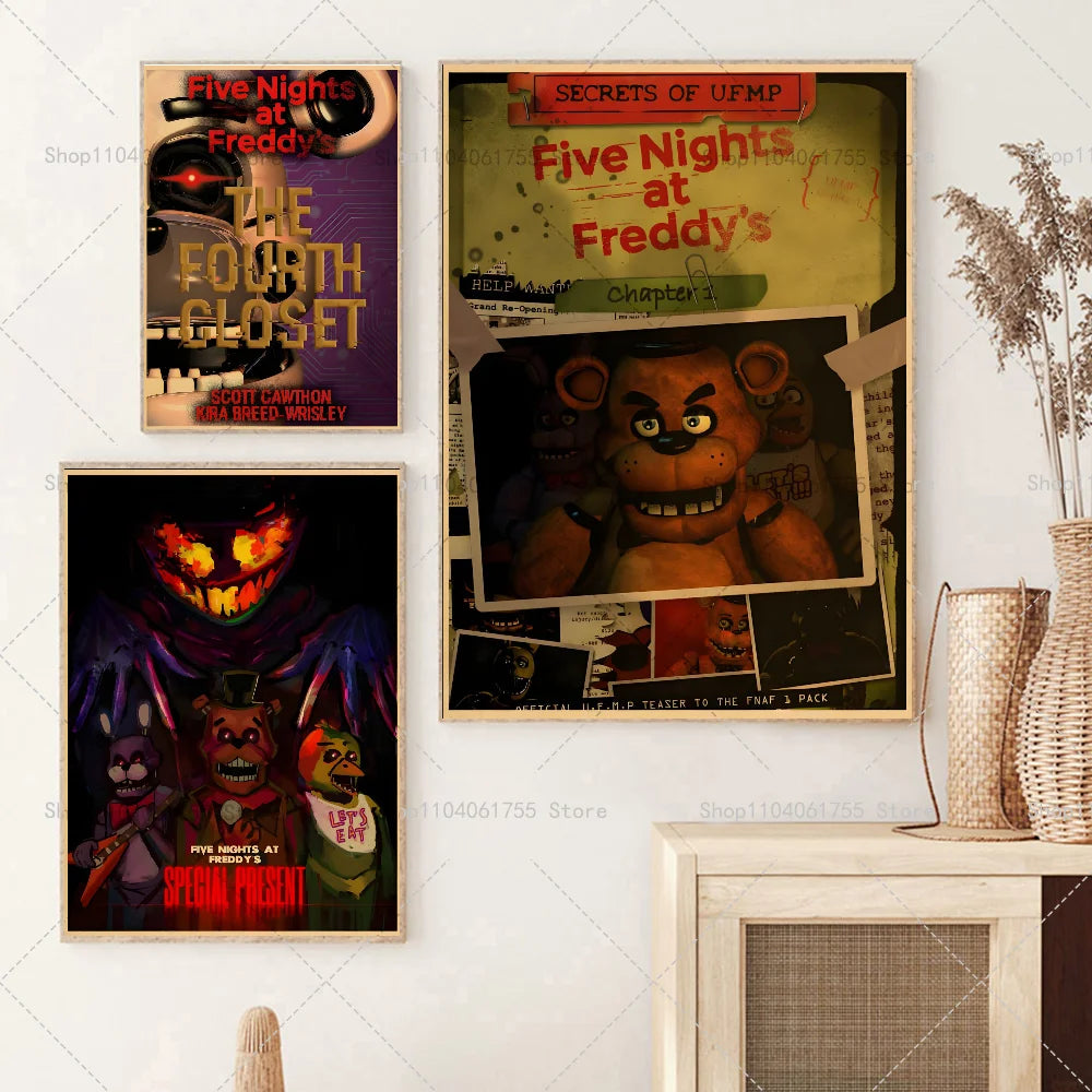 Five Nights at Freddy's Wall Poster – Self-Adhesive Sticker Wall Art Poster Axl