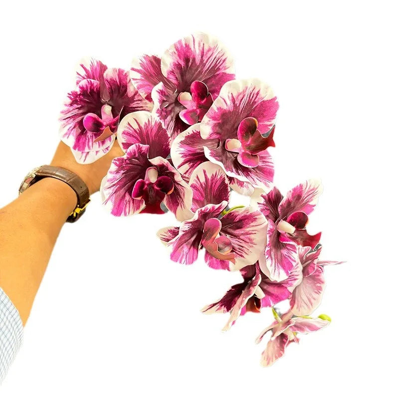 Artificial Phalaenopsis Orchid Branch 9 Heads Real Touch 90cm Artificial Orchid Branch Axl