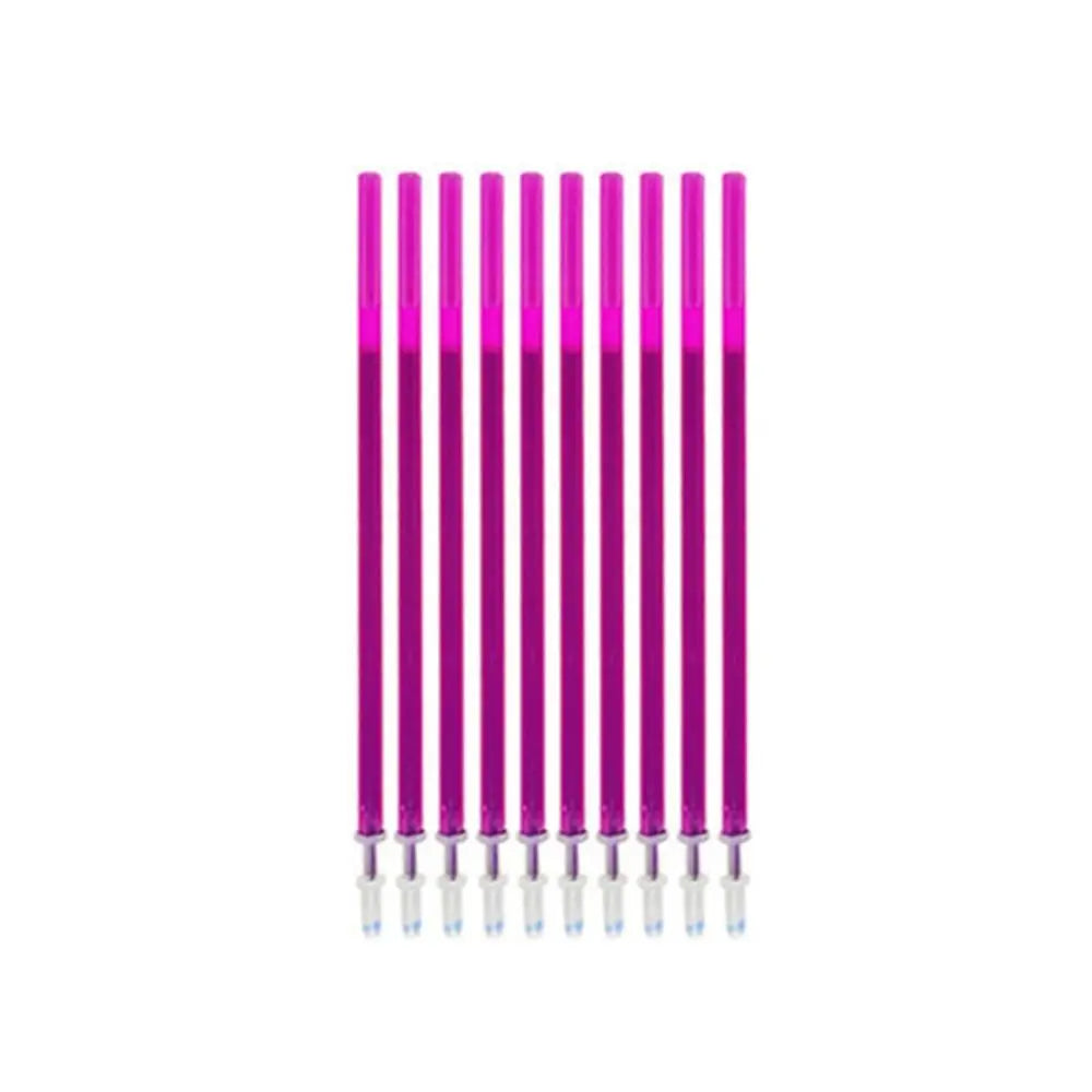 10-Pack Erasable Gel Pen Refills – 0.5mm Colorful Ink Gel Pen Refills Axl Purple-10PCS