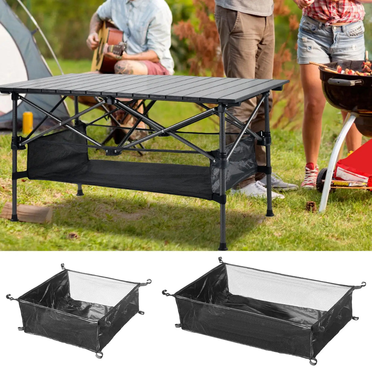 Hangable Under Table Storage Bag – Camping Picnic Organizer Camping Table Organizer Axl