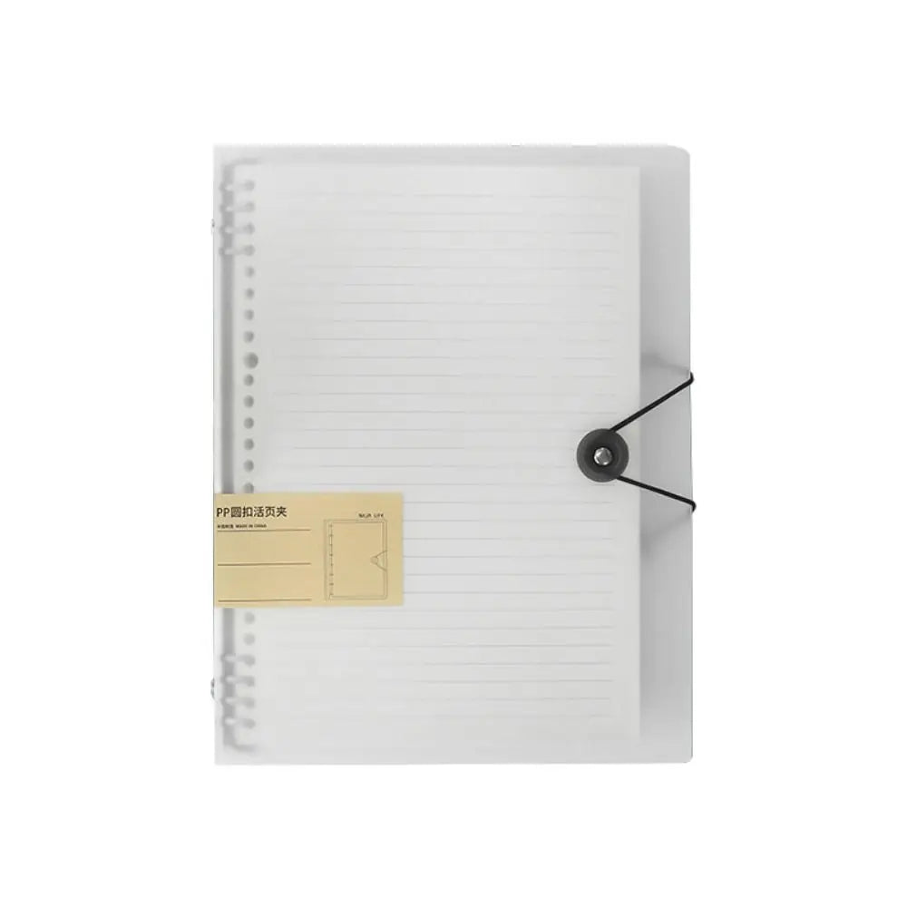 Transparent Binder Cover A4/B5/A5 – 8-Hole Loose Leaf Shell Binder Cover Axl Transparent-A4