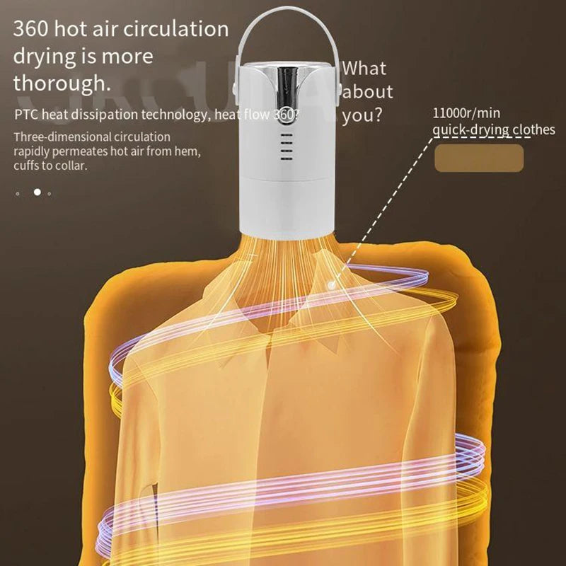 Mini Portable Clothes Dryer with Cloth Bag & Telescopic Tube Portable Clothes Dryer Axl