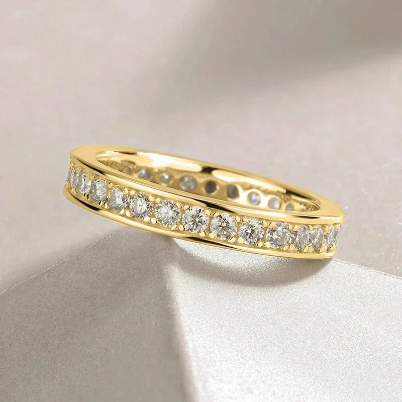 Huitan Cubic Zirconia Pave Ring – Shiny Women's Fashion Band Fashion Ring Axl T0493 10
