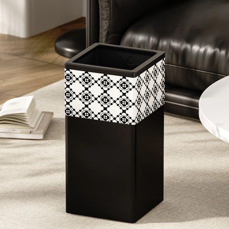 Modern Iron Waste Bin – 13L/18L/20L Large Trash Can for Home Iron Waste Bin Axl