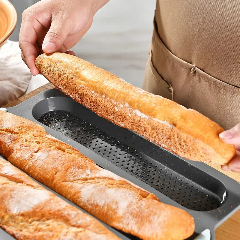 Silicone Baguette Baking Mold – Non-Stick French Bread Tray Silicone Baking Mold Axl