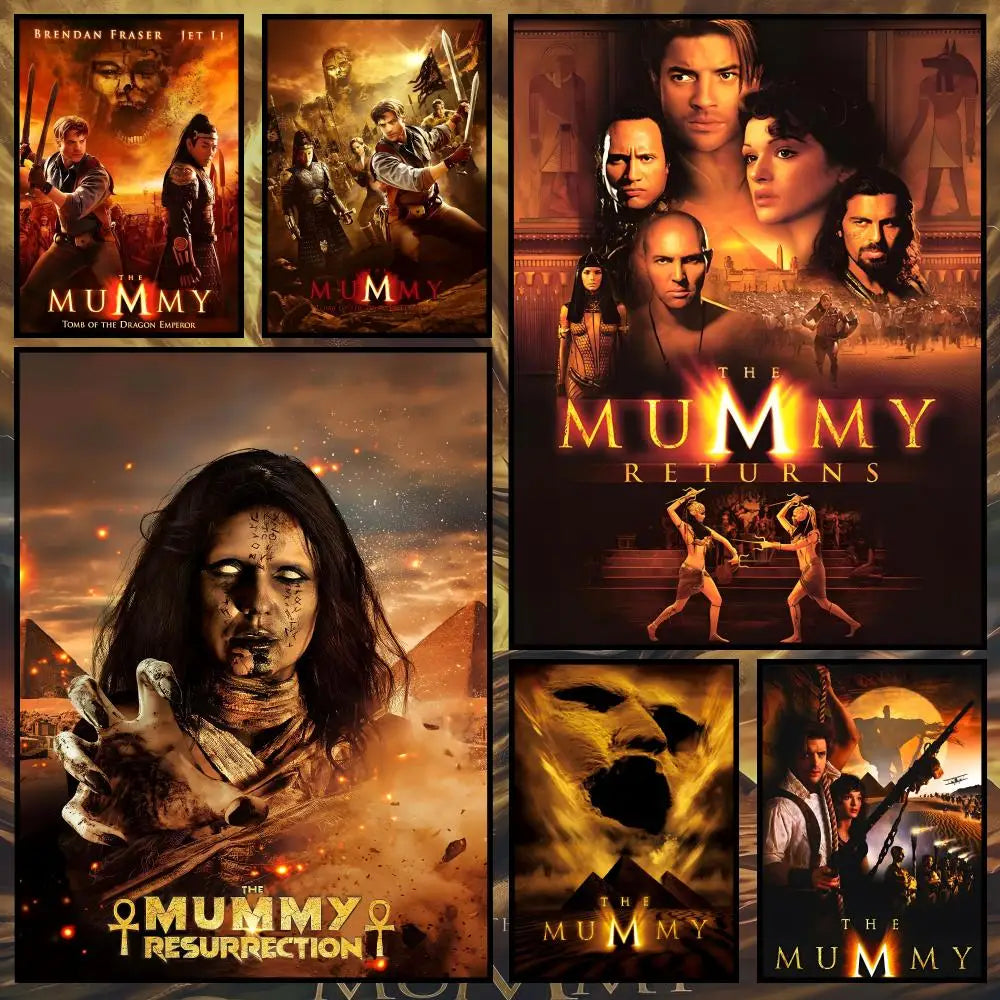 The Mummy Movie Poster – Peel-and-Stick PVC Wall Art HD Print Movie Wall Poster Axl