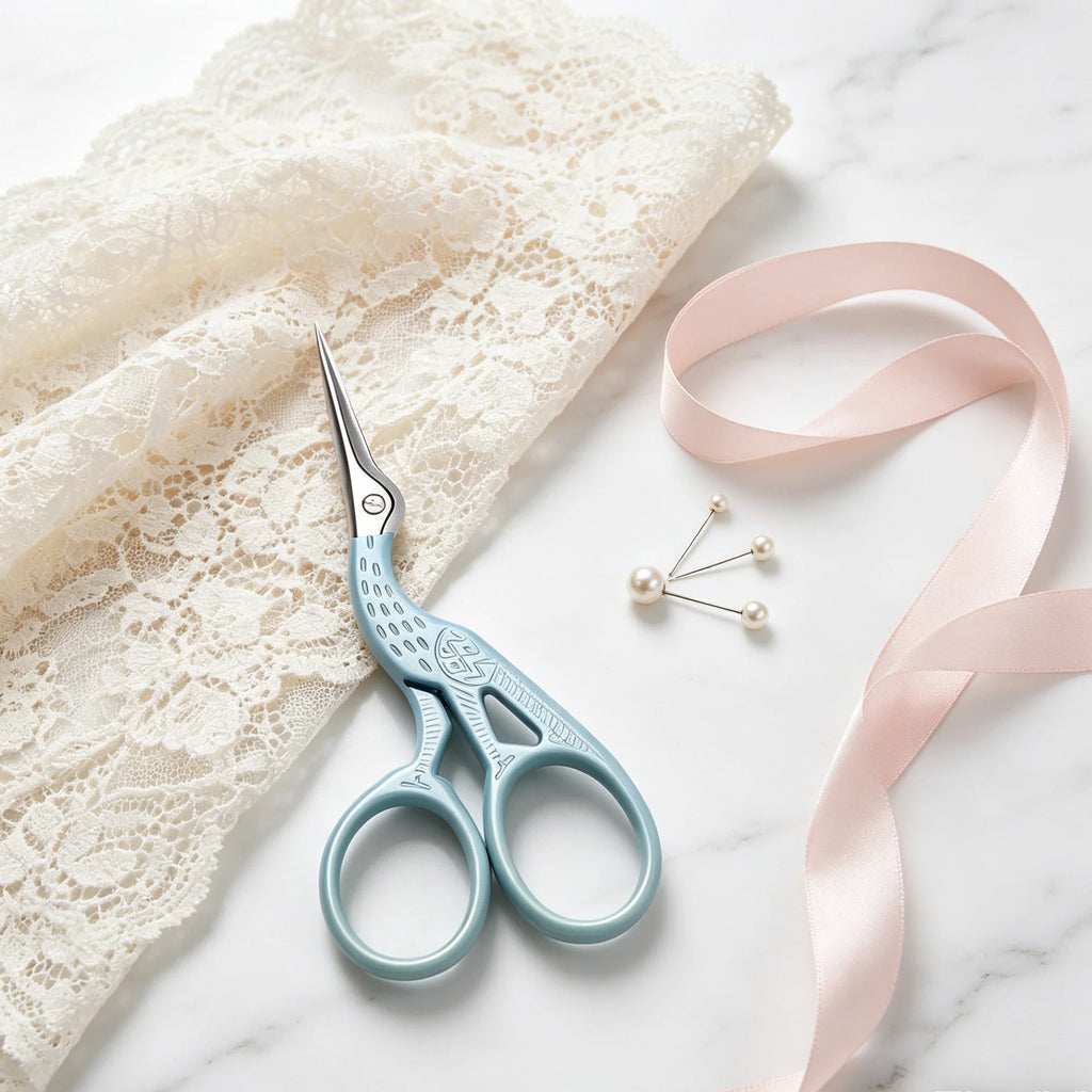 Embroidery Scissors – Stainless Steel Sewing & Craft Shears Embroidery Scissors Axl Scissors-Blue-1PC