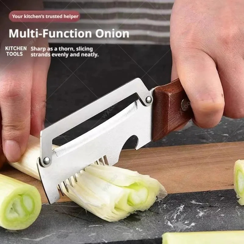 WXCOO Damascus Santoku Knife & Peeler Set – Wood Handle Kitchen Knife Set Axl