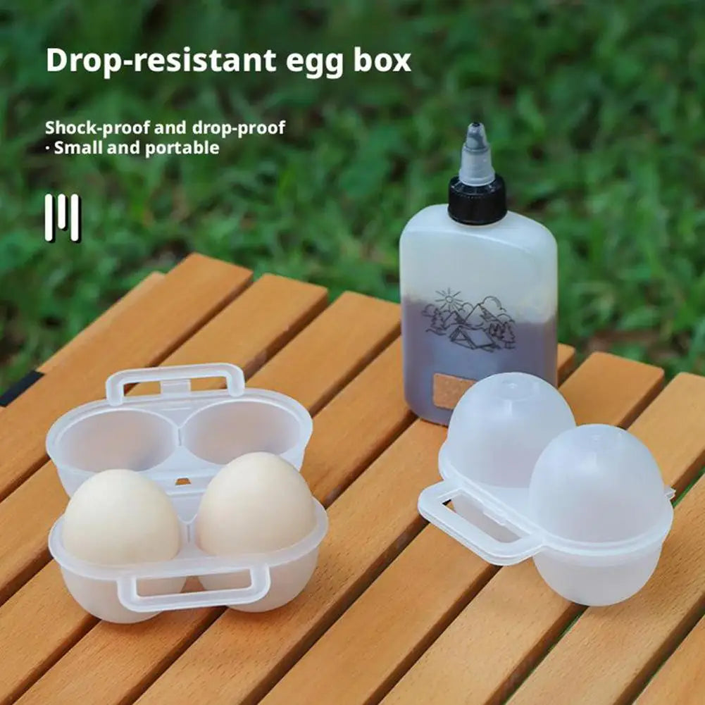 Portable Camping Egg Holder 2-Grid Storage Case – 1/2/3 Pack Egg Storage Case Axl