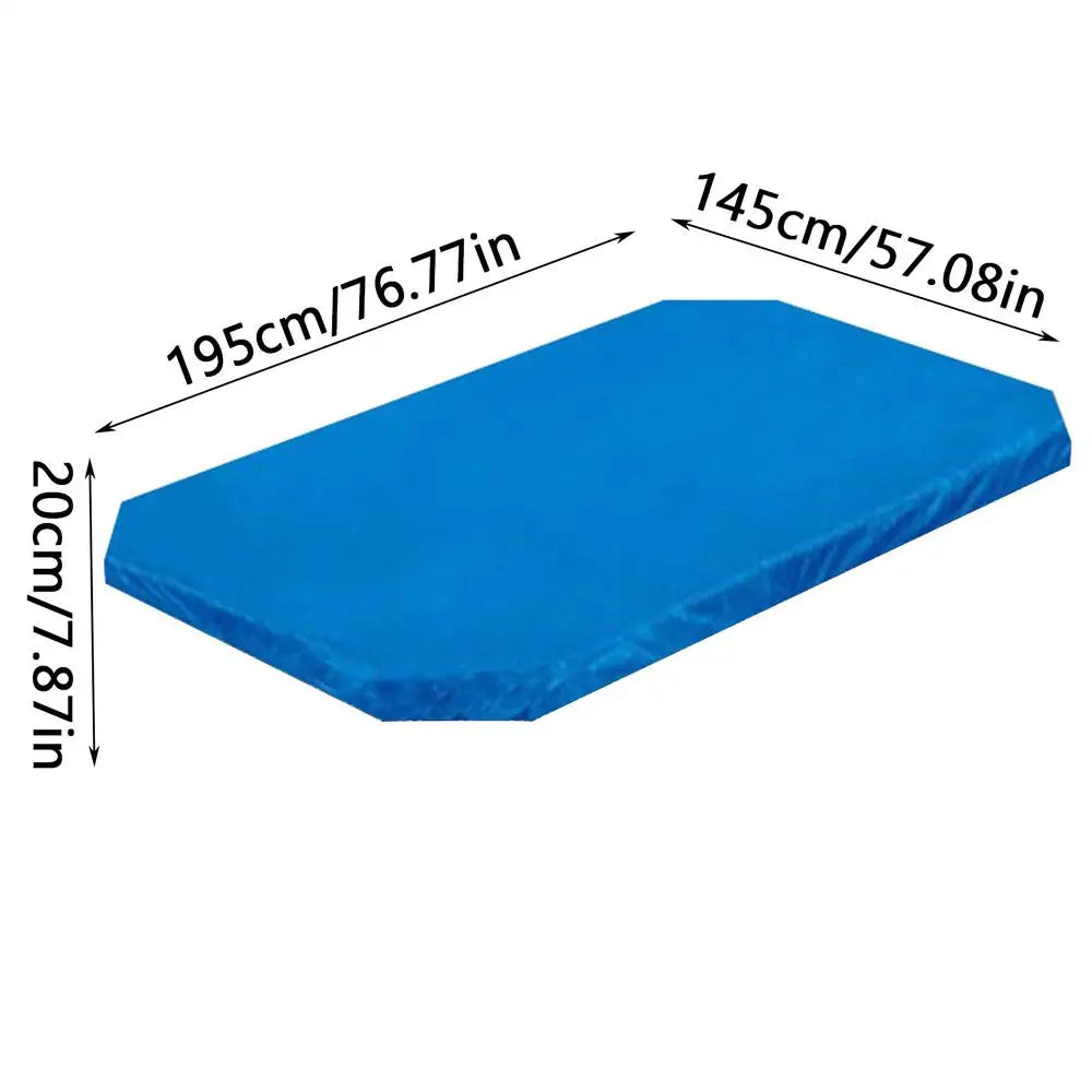 Rectangle Kids Pool Cover – UV Resistant Waterproof Foldable Swimming Pool Cover Axl 195x145x20cm