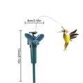 Solar Flying Hummingbird Garden Decor – Wobble Flutter Bird Solar Garden Decor Axl As show