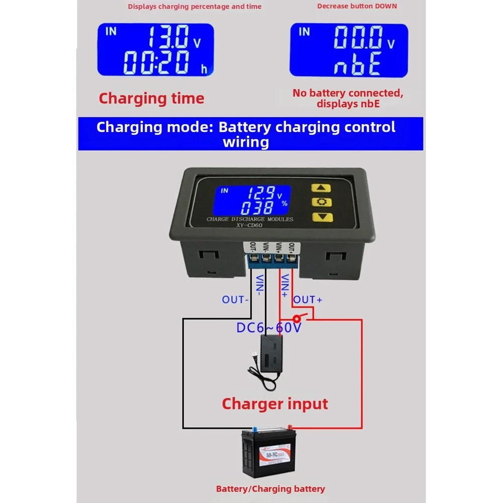 12V 24V 48V Battery Charge Discharge Controller XY-CD60 Battery Controller Module Axl China Mainland
