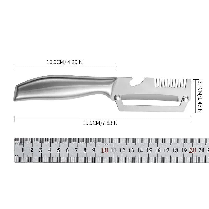 3-in-1 Stainless Steel Vegetable Peeler, Slicer & Shredder Vegetable Peeler Shredder Axl