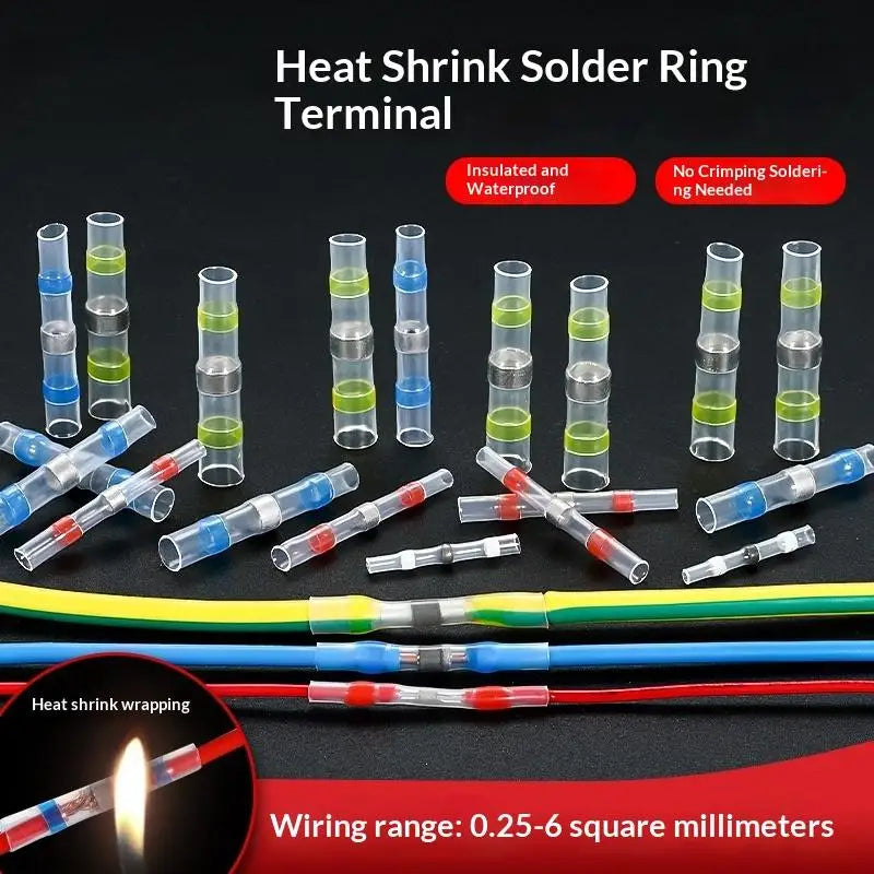Waterproof Solder Seal Heat Shrink Wire Connectors 50–100Pcs Wire Connectors Axl