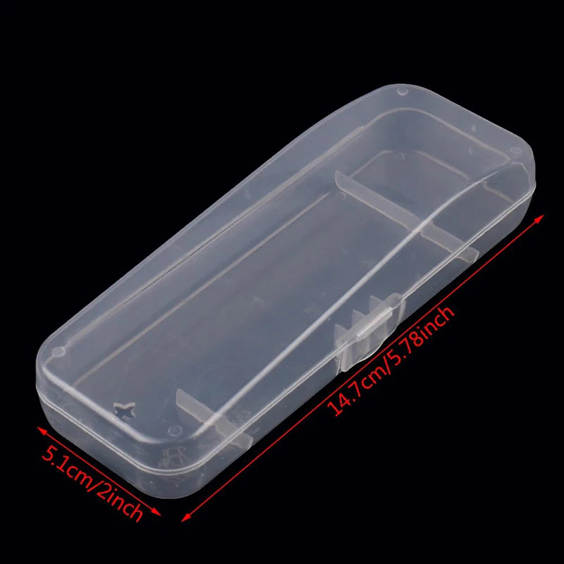 Clear Plastic Razor Storage Box – Travel Shaver Case Razor Storage Case Axl one size