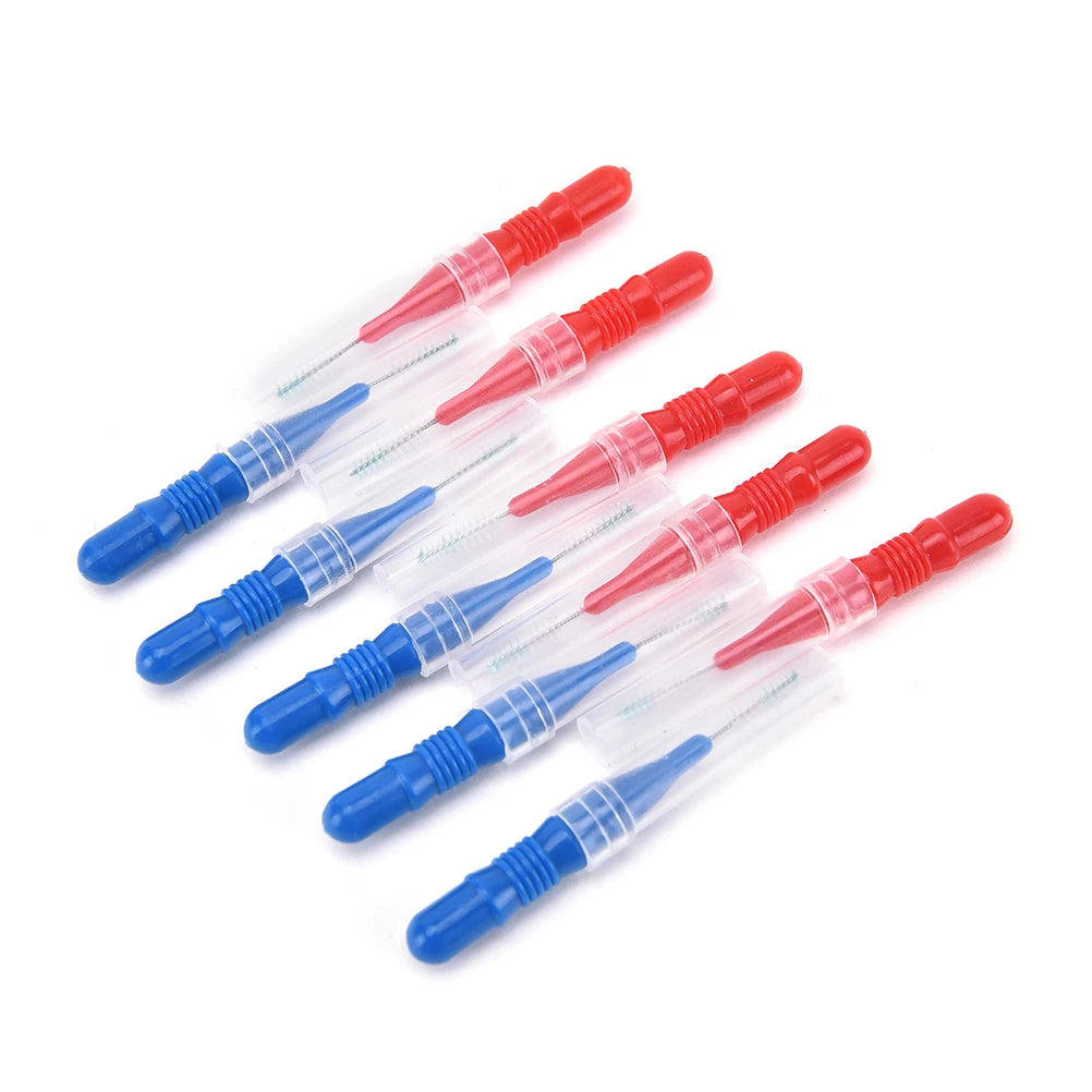 50-Piece Dental Floss Picks – Interdental Brush & Toothpick Dental Floss Picks Axl