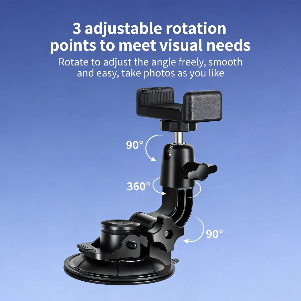 Universal Car Phone Holder – 360° Suction Cup Windshield Mount Car Phone Mount Axl