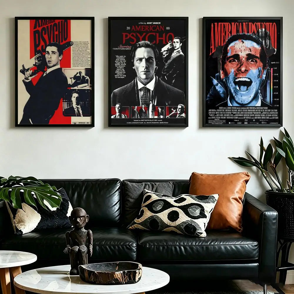 American Psycho Movie Poster – HD Waterproof Wall Art Decor Movie Wall Poster Axl