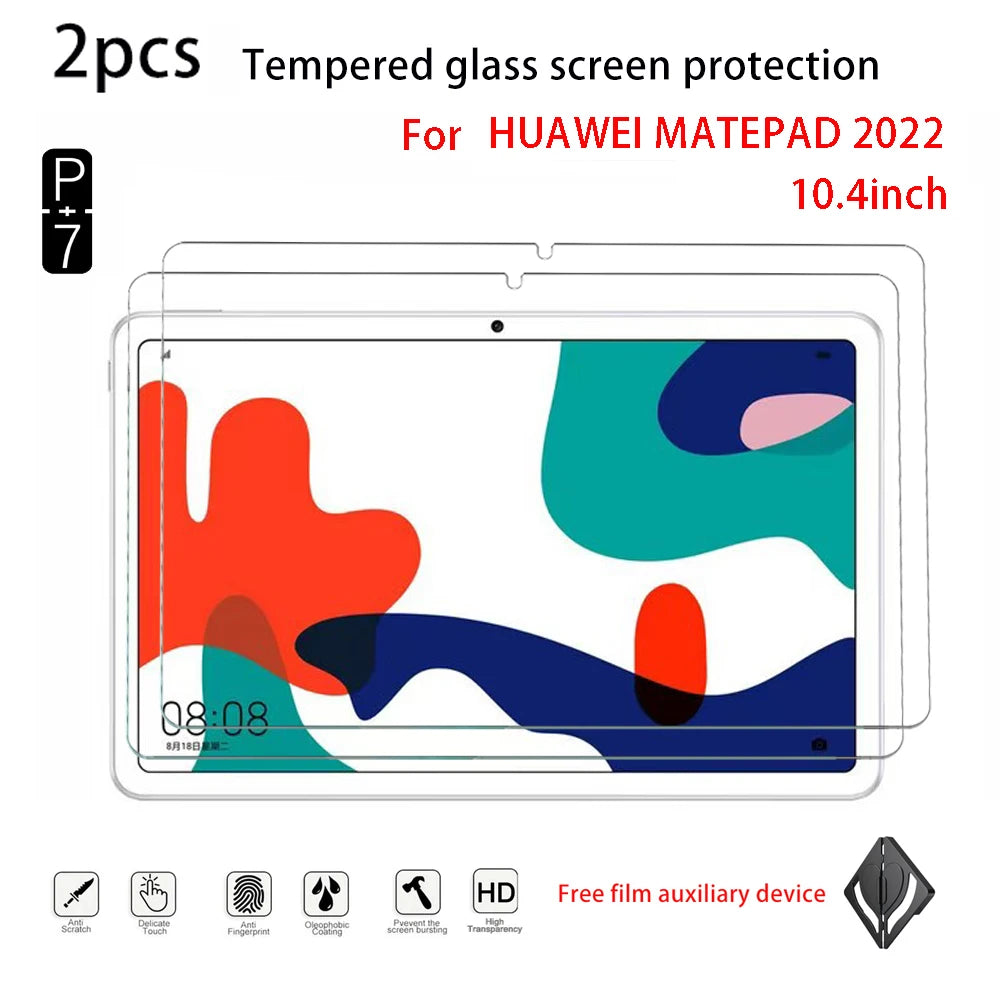2-Pack HD Tempered Glass Screen Protector – Huawei MatePad 10.4" Tablet Screen Protector Axl for matepad2022 10.4