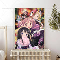 Puella Magi Madoka Magica Anime Wall Poster | Self-Adhesive Anime Wall Poster Axl z10 50x70cm No Frame