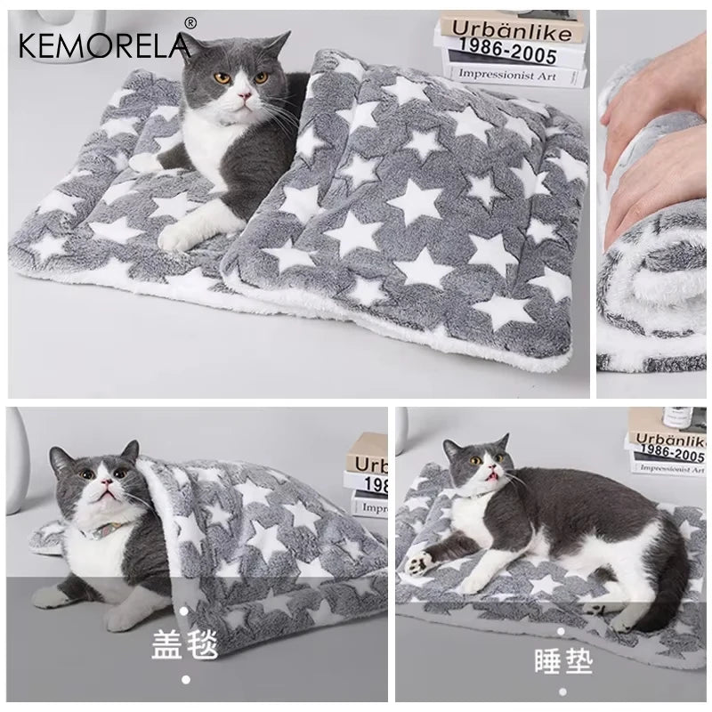 KEMORELA Flannel Pet Sleeping Mat – Dog & Cat Bed Cushion Pet Sleeping Mat Axl