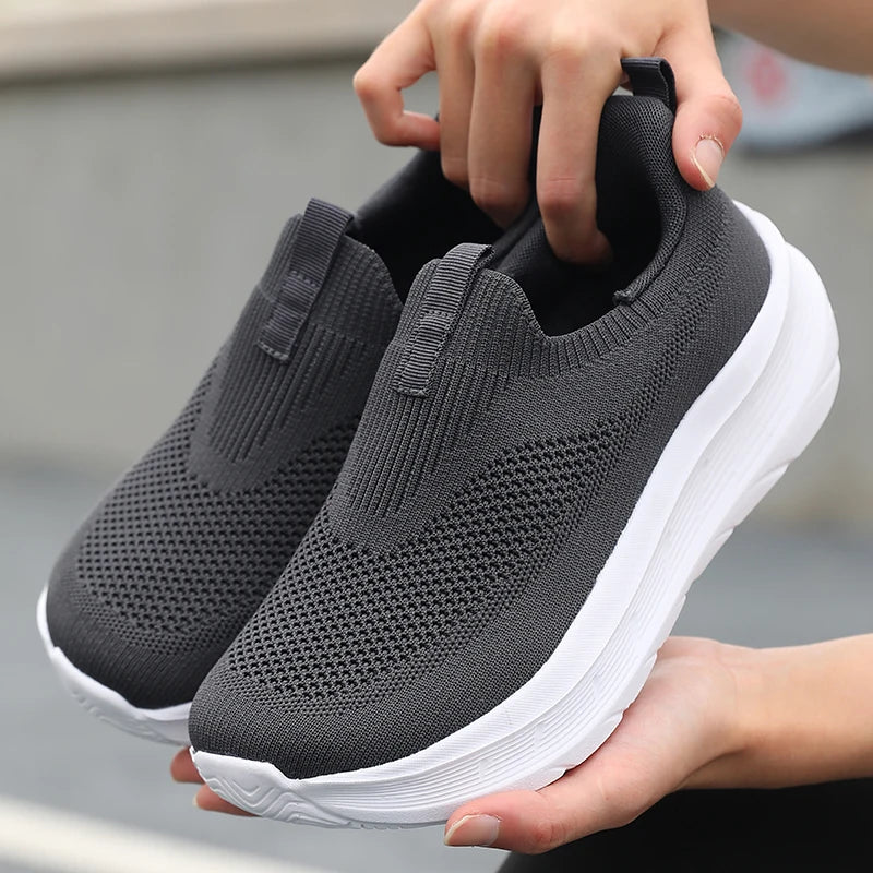 ZULIWAGN Barefoot Shoes – Extra-Wide Unisex Mesh Sneakers Barefoot Sneakers Axl 37 GRAY