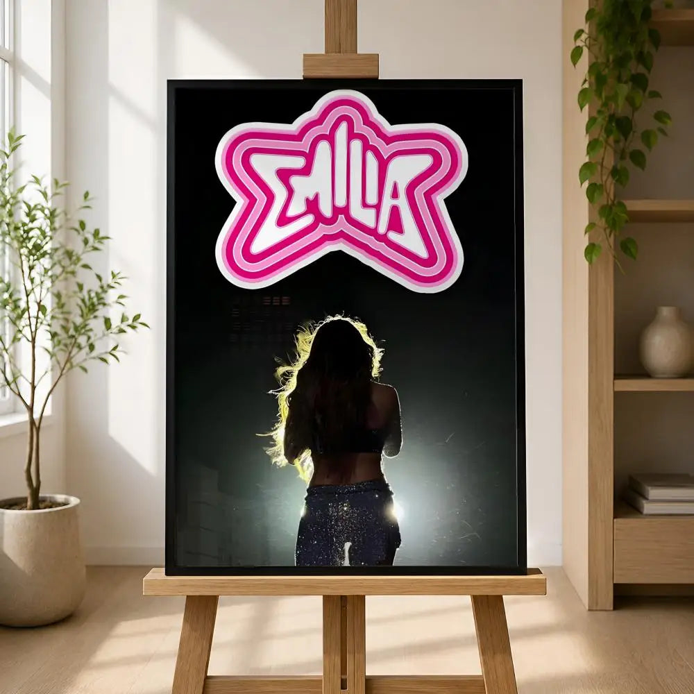 Emilia Mernes Waterproof PVC Wall Poster – Peel & Stick HD Art Wall Art Poster Axl
