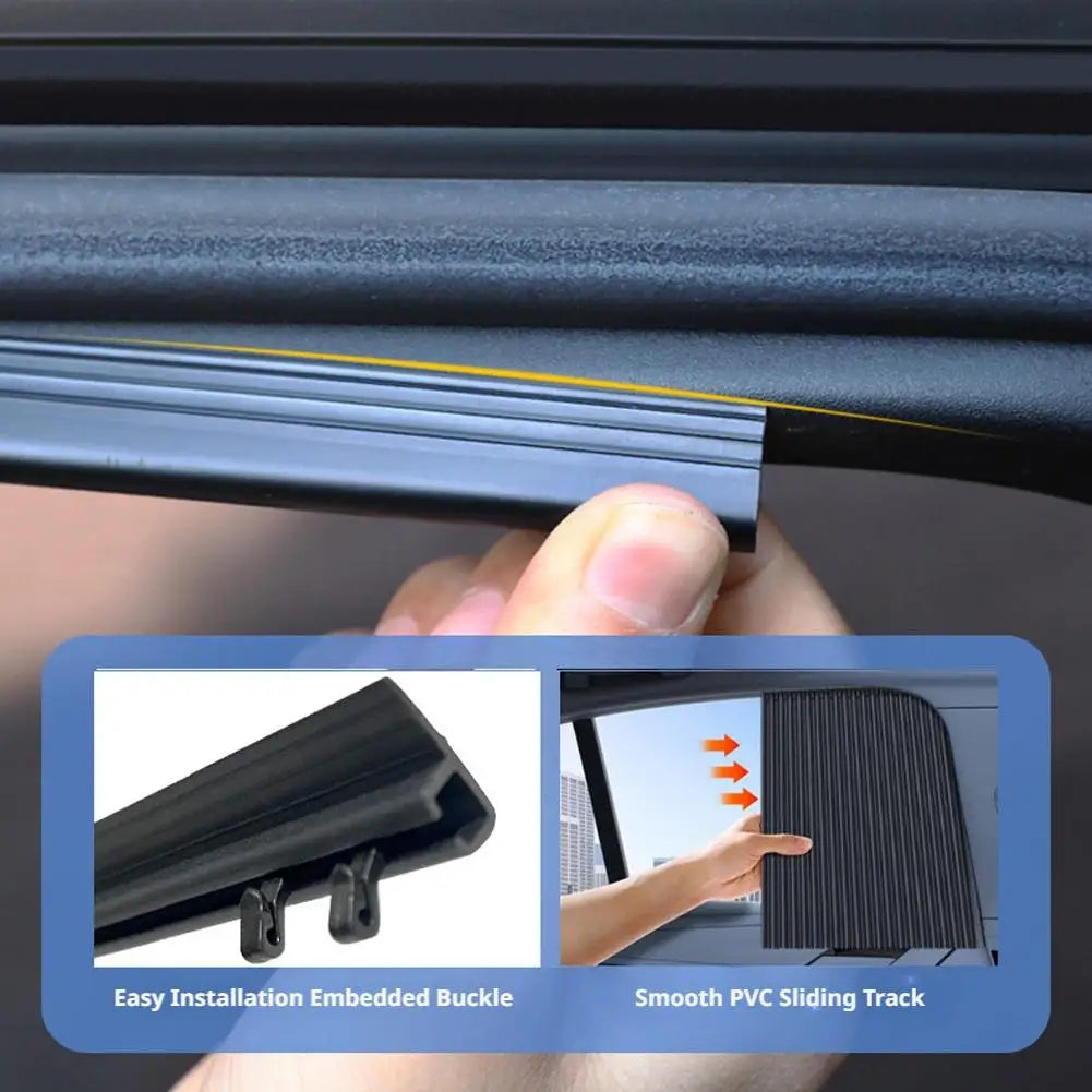 4-Piece Car Side Window Curtains – UV & Heat Shield Auto Blinds Car Window Curtains Axl