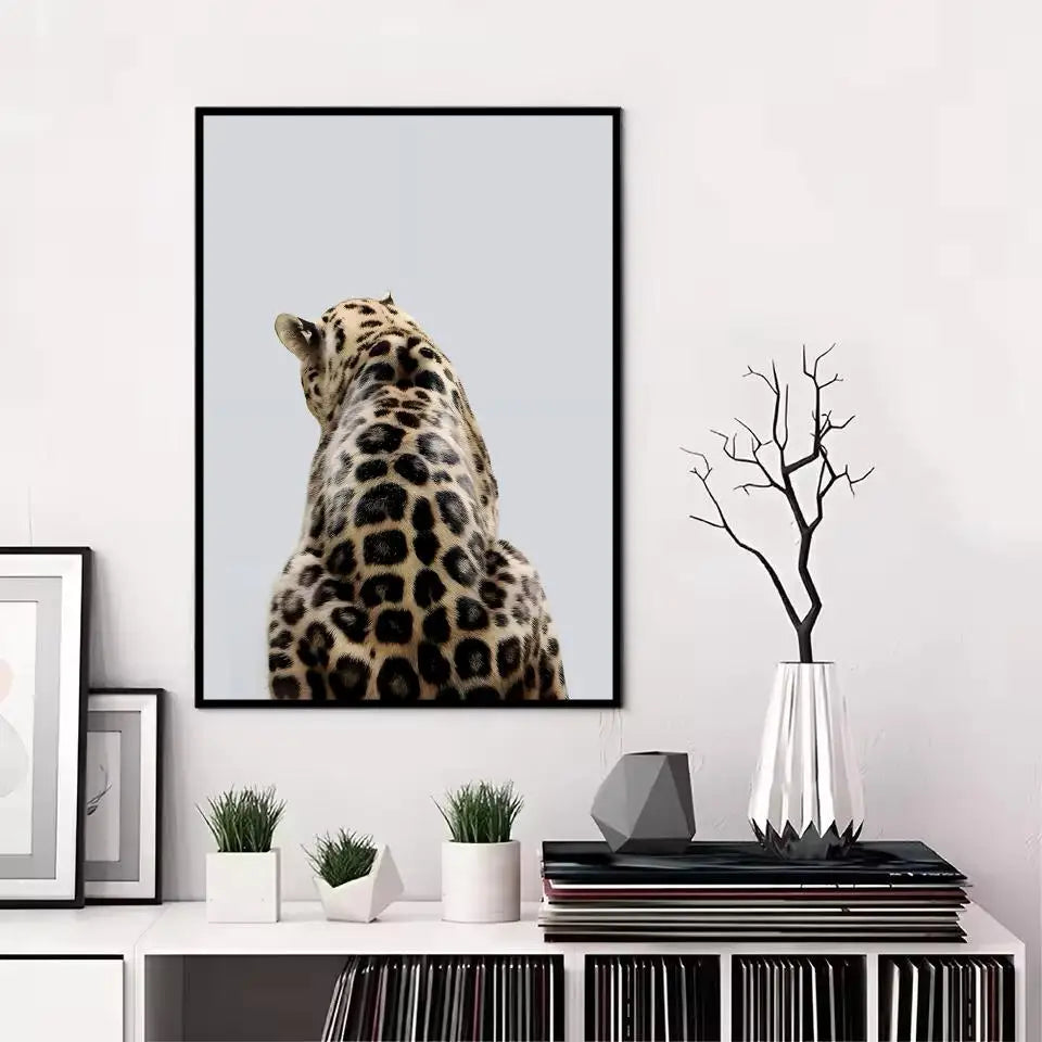 Leopard Fashion Wall Poster – Modern Home Décor Sticker Decorative Wall Poster Axl Black1 30X40cmNoframe