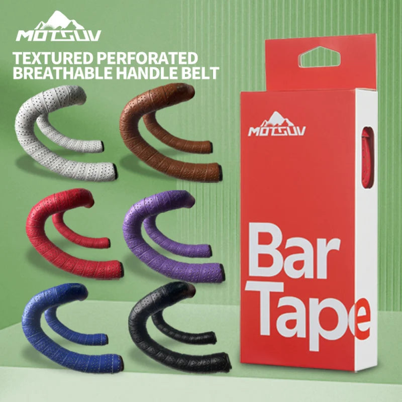 Road Bike Perforated Handlebar Tape – Non-Slip Breathable Wrap Handlebar Tape Axl