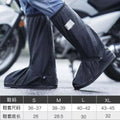 Waterproof High Ankle Rain Shoe Covers with Reflective Strips Rain Shoe Covers Axl Black S36-37 As shown