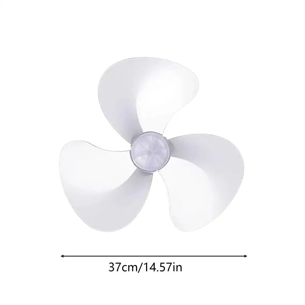 40cm Replacement Fan Blades with Nut Cover | 16" Plastic Fan Leaves Replacement Fan Blades Axl White