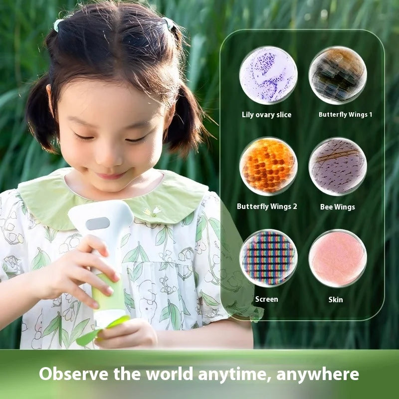 Kids' Portable Handheld Optical Microscope – Up to 500X Magnification Kids Optical Microscope Axl