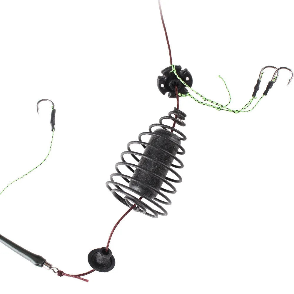 Carp Fishing Bait Cage Feeder 30-80g | Carbon Steel Hook Rig Fishing Feeder Rig Axl