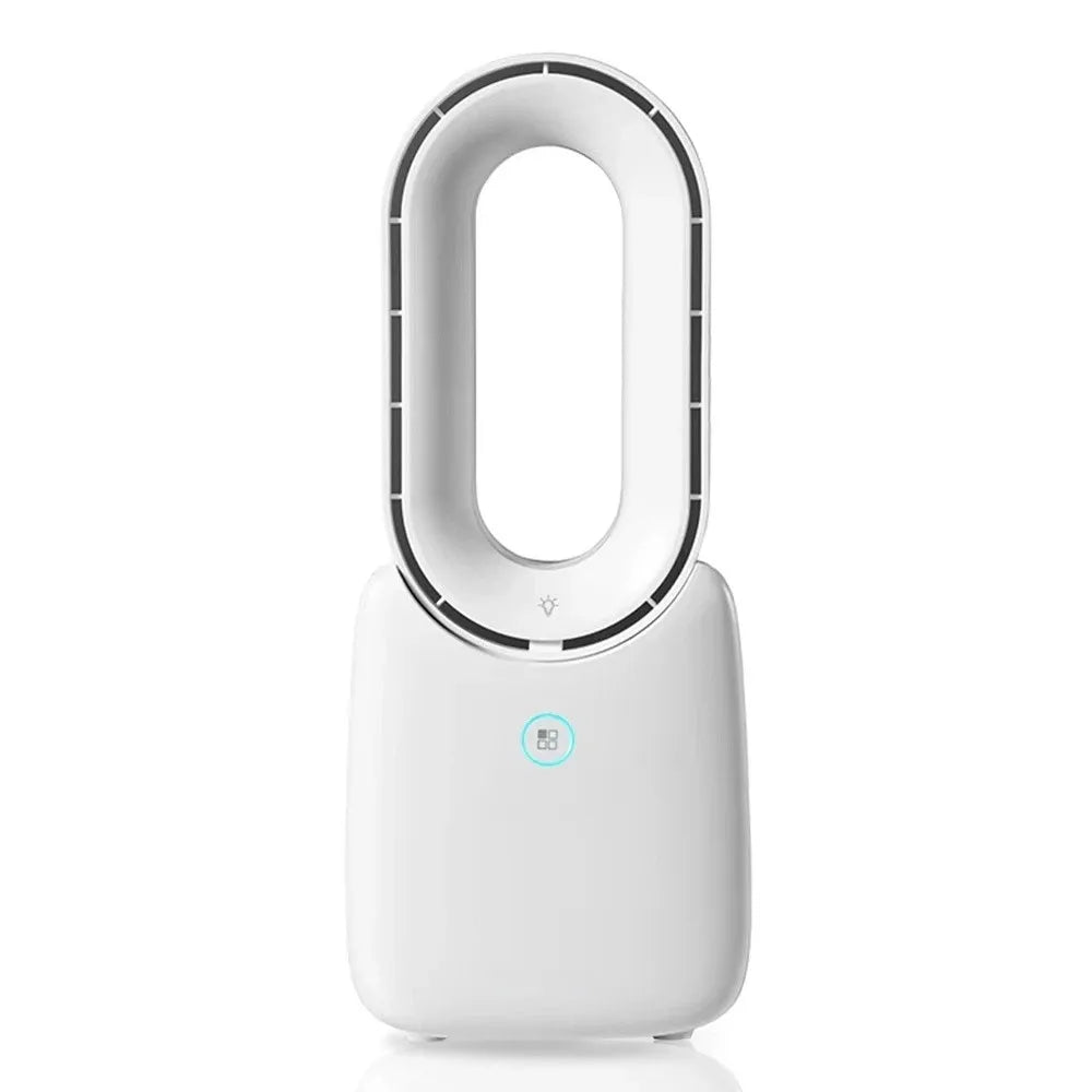 LED Bladeless Desk Fan 11.8" | Touch Control Quiet Table Fan Bladeless Desk Fan Axl White