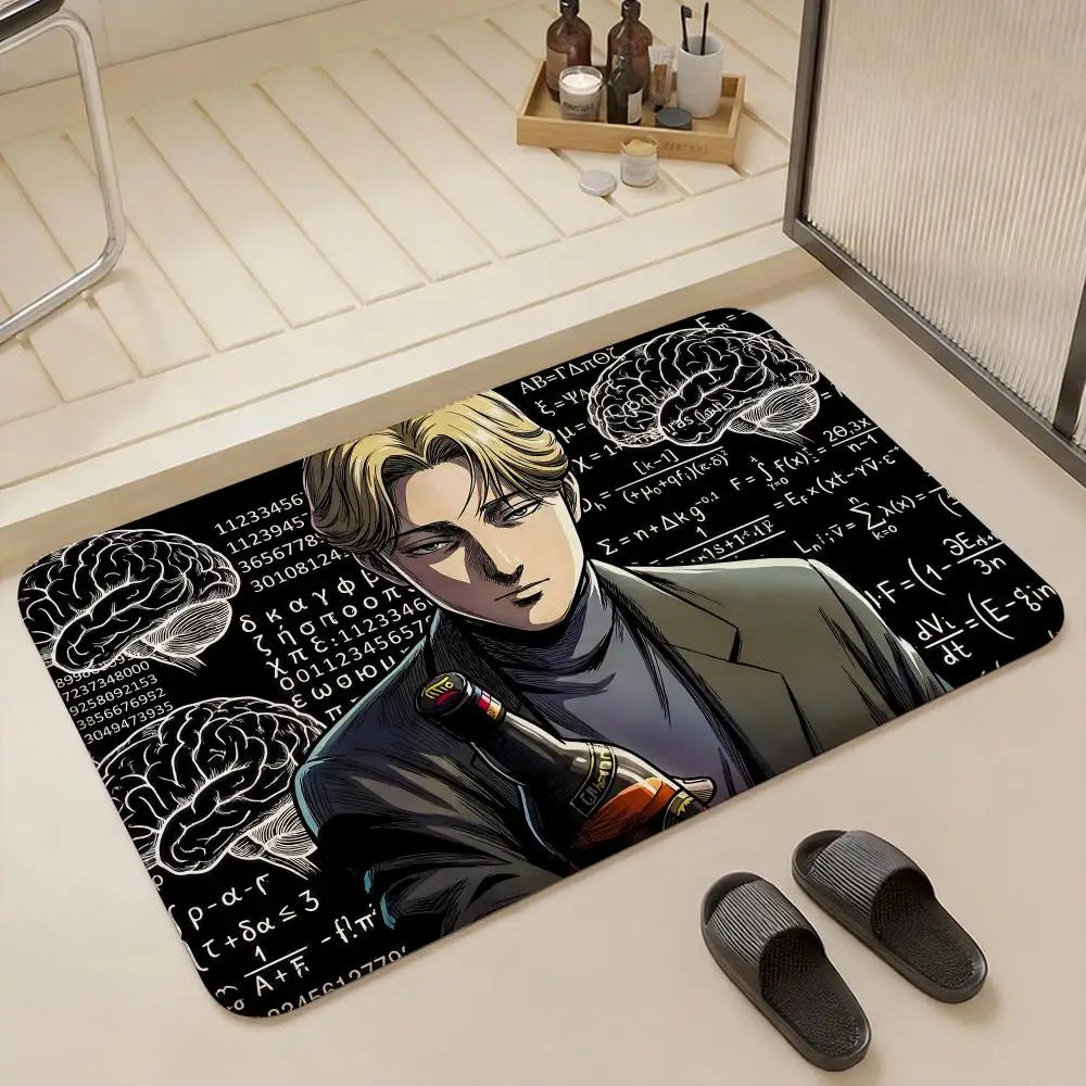 Horror Anime Monster Flannel Floor Mat – Non-Slip Soft Indoor Rug Flannel Floor Mat Axl