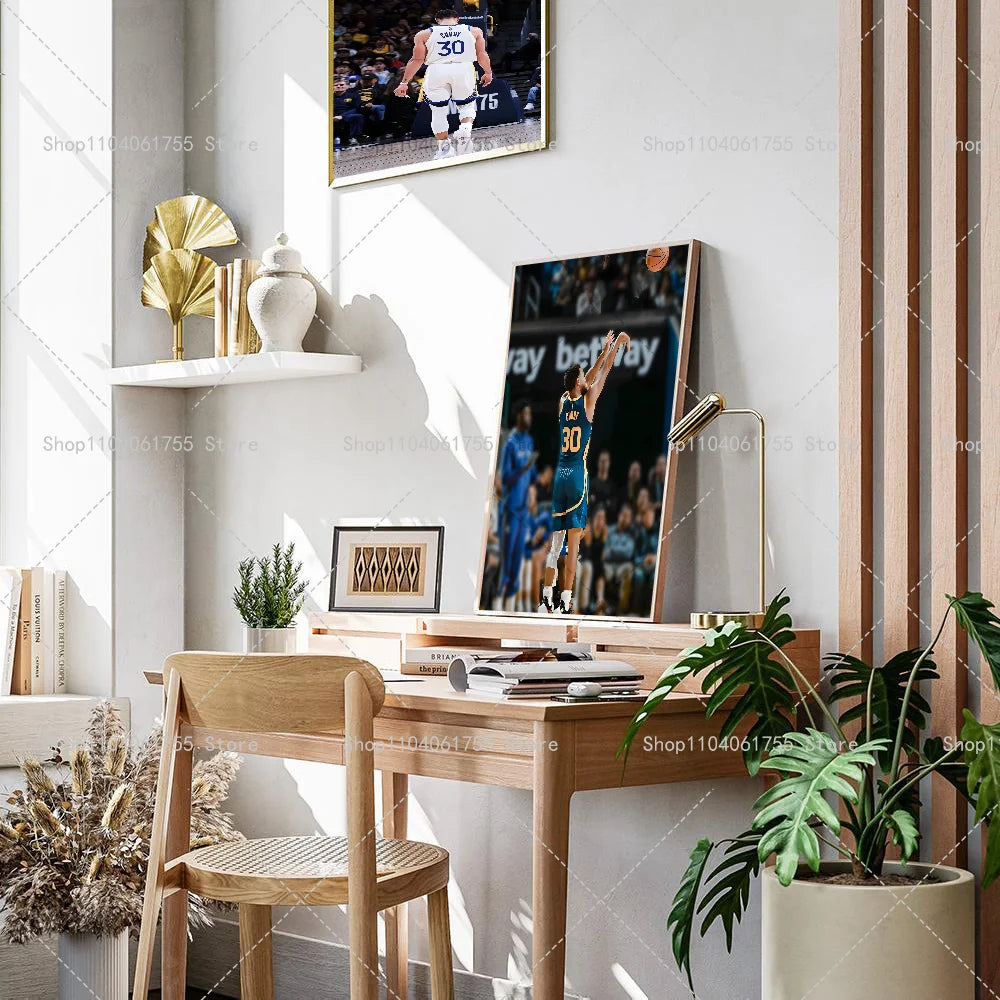 Basketball Superstar Wall Poster – Self-Adhesive Waterproof Sticker Wall Art Poster Axl