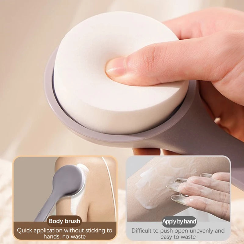 Long Handle Lotion Applicator – Back & Body Sponge Brush Lotion Applicator Brush Axl