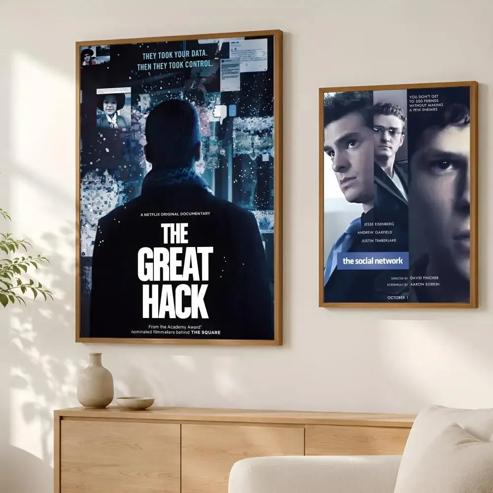 The Social Network Movie Poster – HD Self-Stick PVC Wall Art Wall Art Poster Axl