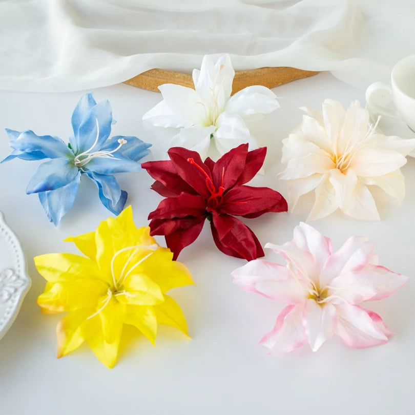 Silk Lily Artificial Flowers 20/40 Pcs – Wedding & Home Décor Artificial Silk Flowers Axl