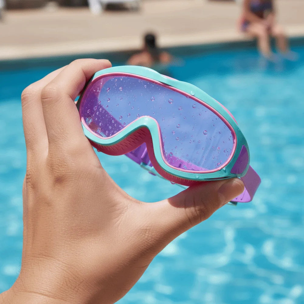 Anti-Fog Kids Swimming Goggles – UV Protection Large Frame Swim Goggles Axl