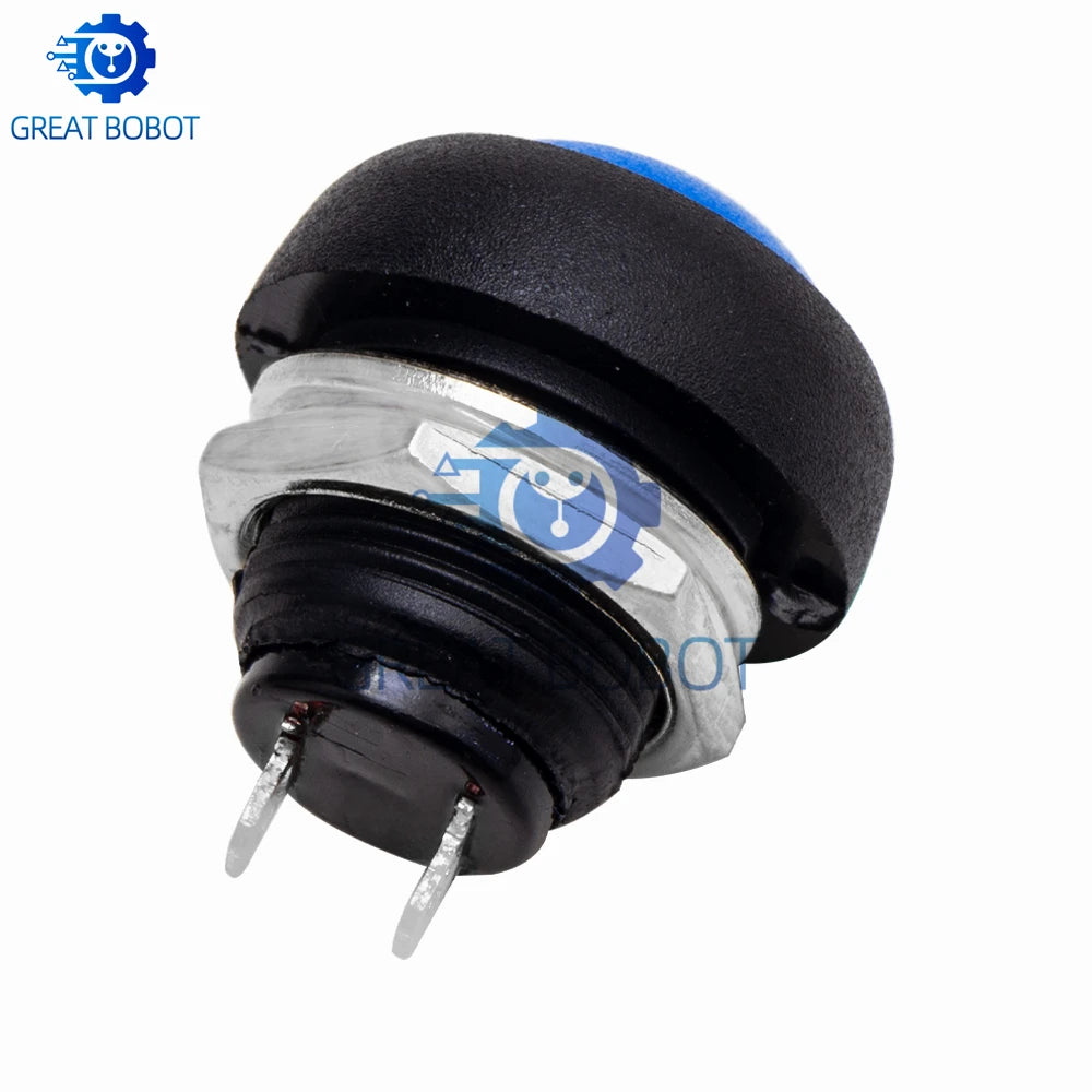 5-Pack 12mm Waterproof Momentary Push Button Switch PBS-33B Push Button Switch Axl