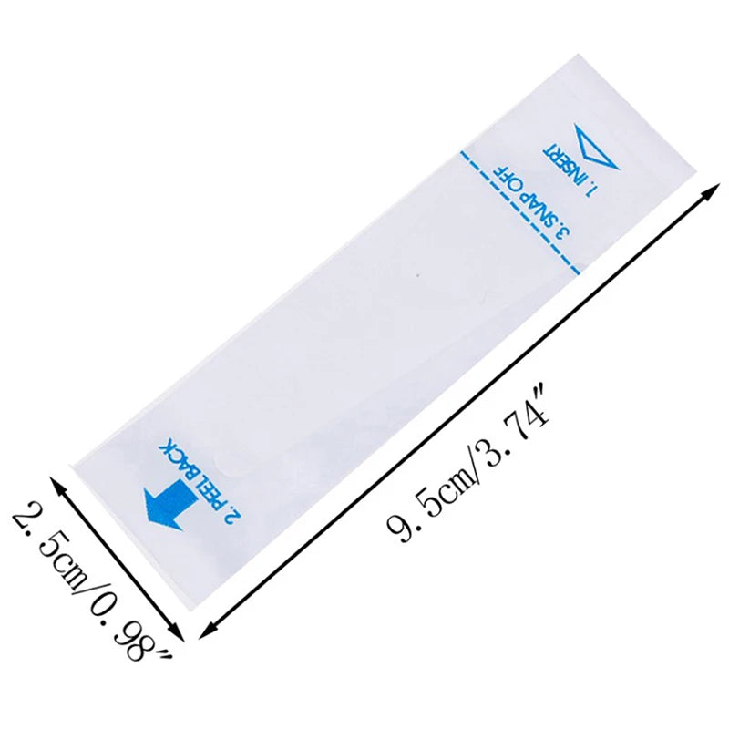 100-Pack Disposable Thermometer Probe Covers | PE Protectors Probe Cover Set Axl one size