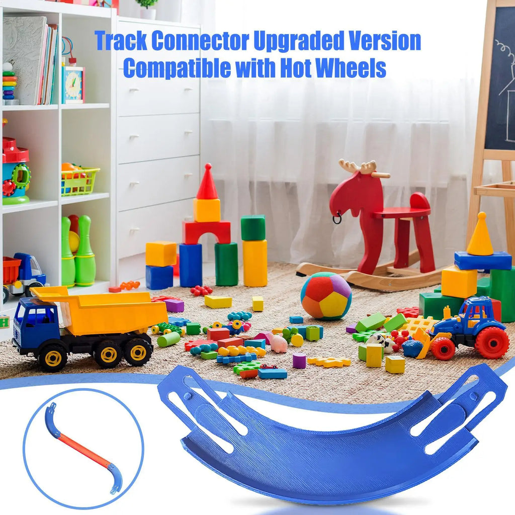 90° Race Car Track Corner Connector | Kids Racetrack Toy Racetrack Toy Connector Axl