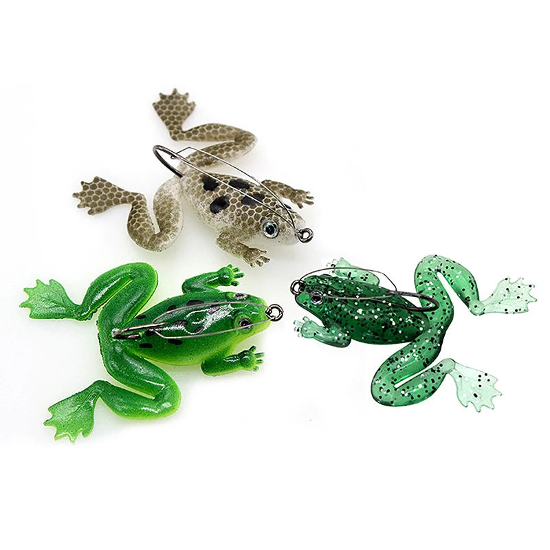Soft Rubber Frog Fishing Lure 4.5g 6cm – Topwater Bass Bait Soft Fishing Lure Axl