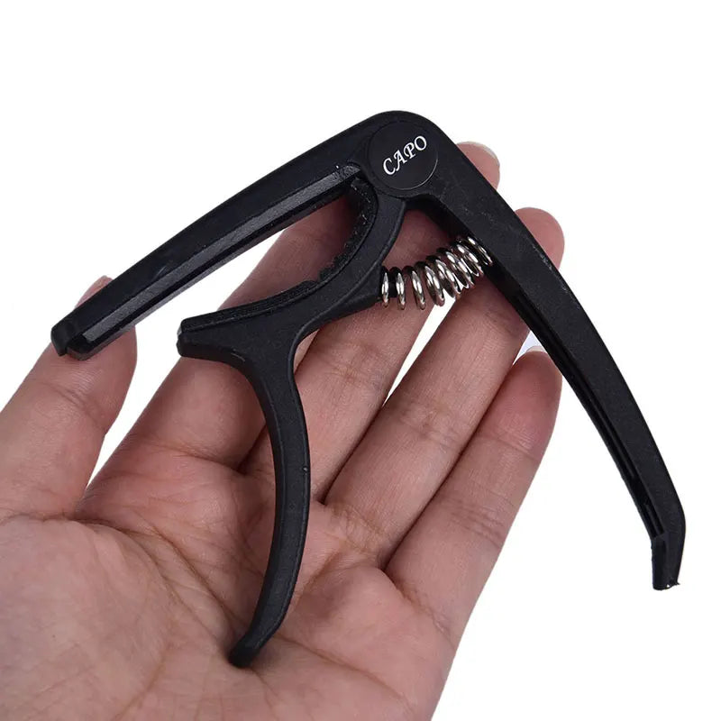Guitar Capo & 5 Picks Set – Acoustic, Electric & Ukulele Guitar Accessory Set Axl