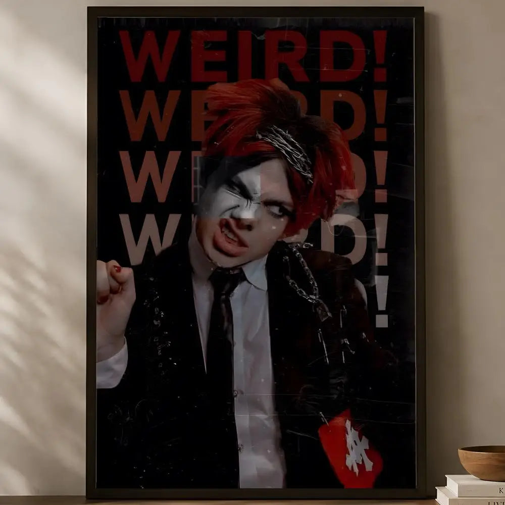 Yungblud HD PVC Self-Stick Wall Poster – Waterproof Decor Wall Art Poster Axl White10 40X50cmNoframe